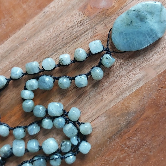SALE! Labradorite Gemstone Necklace, Boho, Artisan Made by Rust Belt Raised - Picture 6 of 11